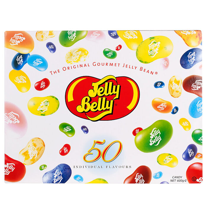 Jelly Belly Ajándékdoboz, 50 féle ízválogatás 600g