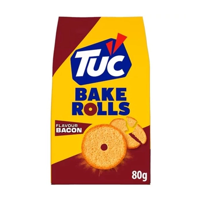 Tuc New Bake Rolls Bacon Kétszersült  80g