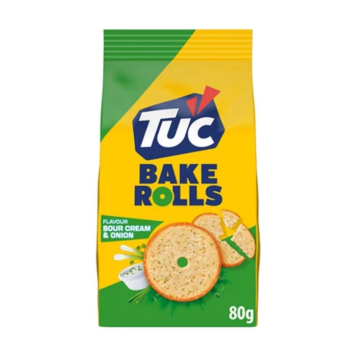 Tuc New Bake Rolls Hagymás-Tejfölös Kétszersült  80g