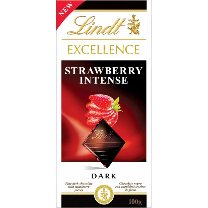 Lindt Excellence étcsokoládé Strawberry 100g