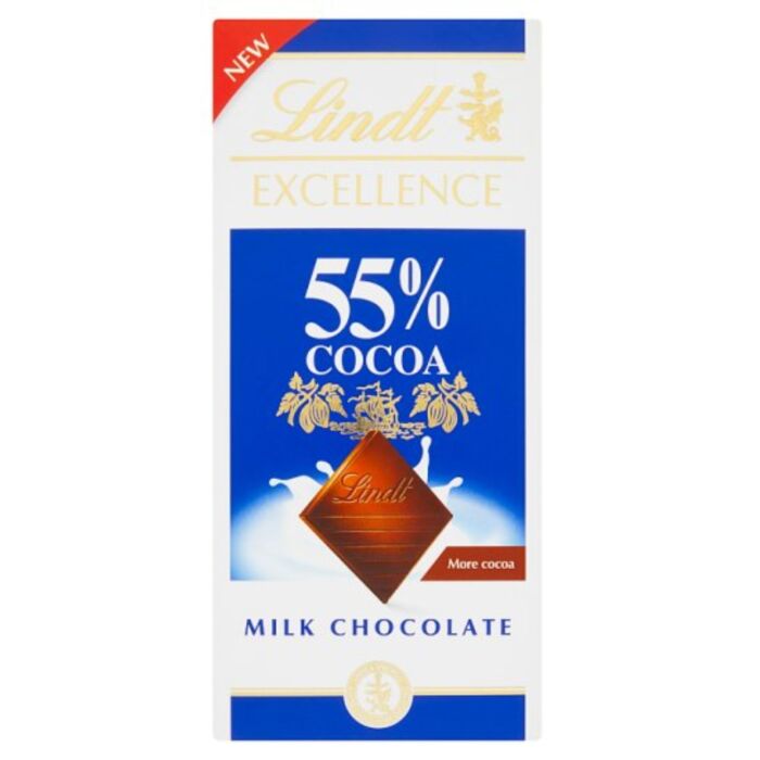 Lindt Excellence Magas Kakaótartalmú Tejcsokoládé 55% 80g