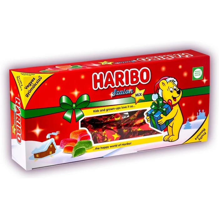 Haribo Szalon-mix Vegyes gyümölcsízű, kandírozott zselés szaloncukor 300g