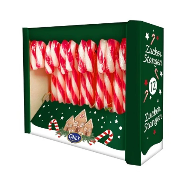 Only Candy Canes Eper Ízű Sétapálca Nyalóka (12*12g) 144g