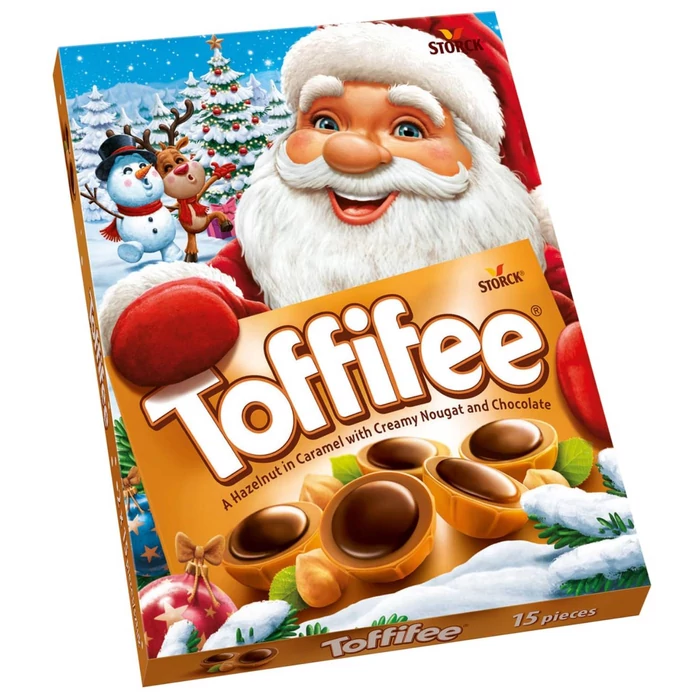 Toffifee Mikulás Desszert Mogyoróval Karamellben, Mogyorós Nugátkrémmel és Csokoládéval 250g (2*125g)