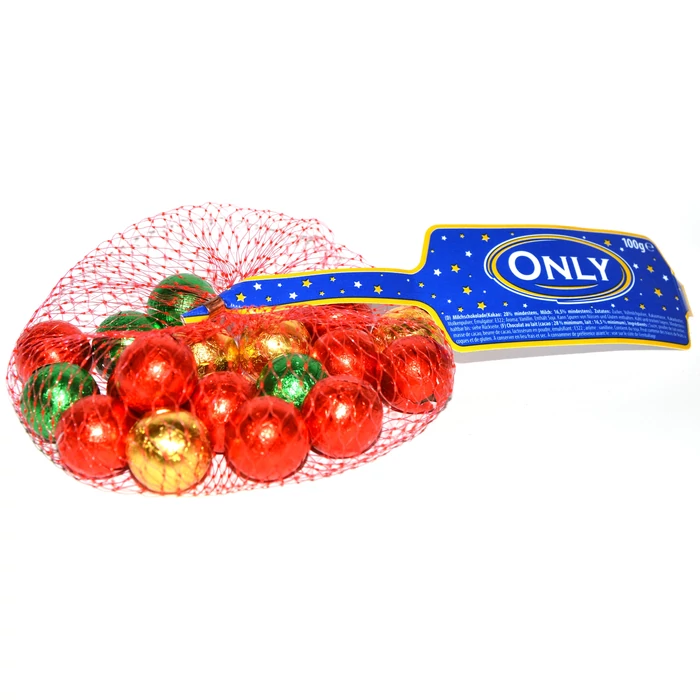 Only Ünnepi Színes Tejcsokoládé golyók 84g