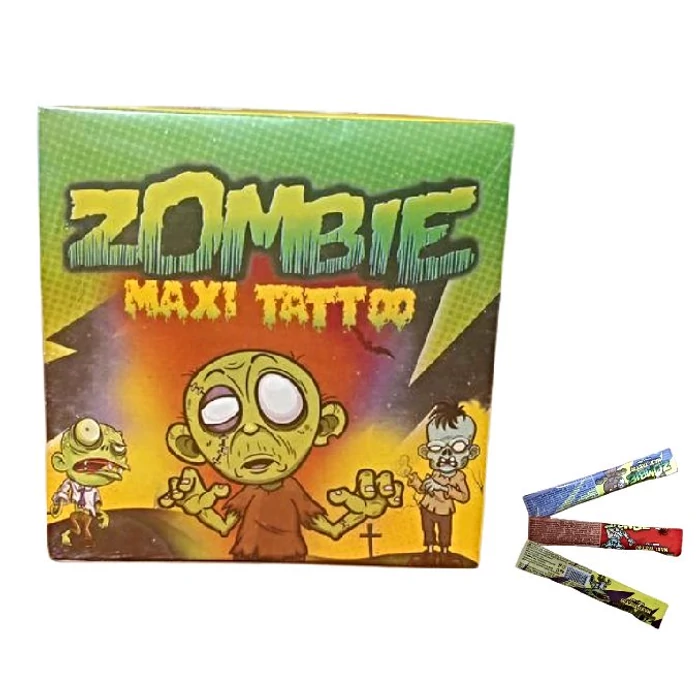 Zombie Tattoo Rágógumi Tetoválással (60*6g) 360g