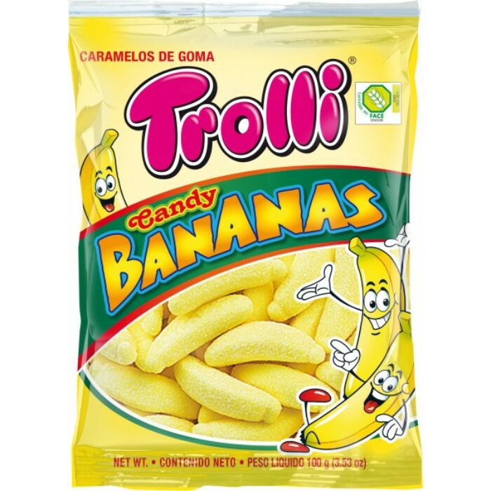 Trolli Banán Gluténmentes Gumicukor 100g