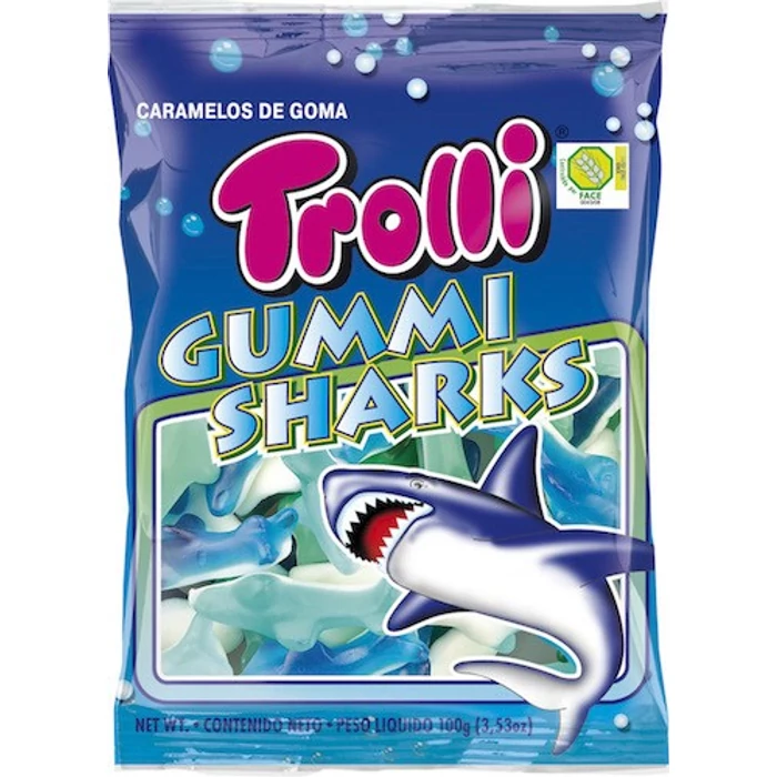 Trolli Cápa Gluténmentes Gumicukor 100g