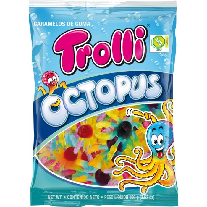 Trolli Octopus Gluténmentes Gumicukor 100g