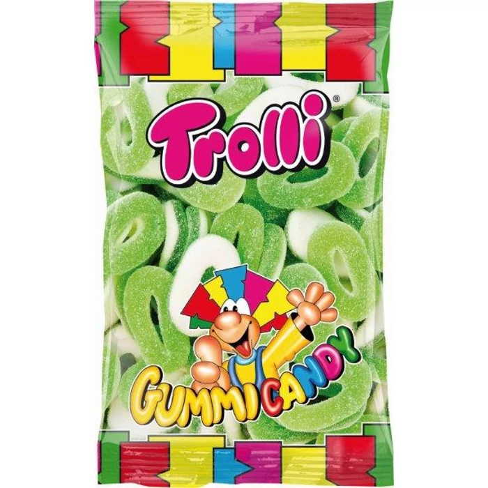 Trolli Gumicukor  zacskós almakarika 1000g