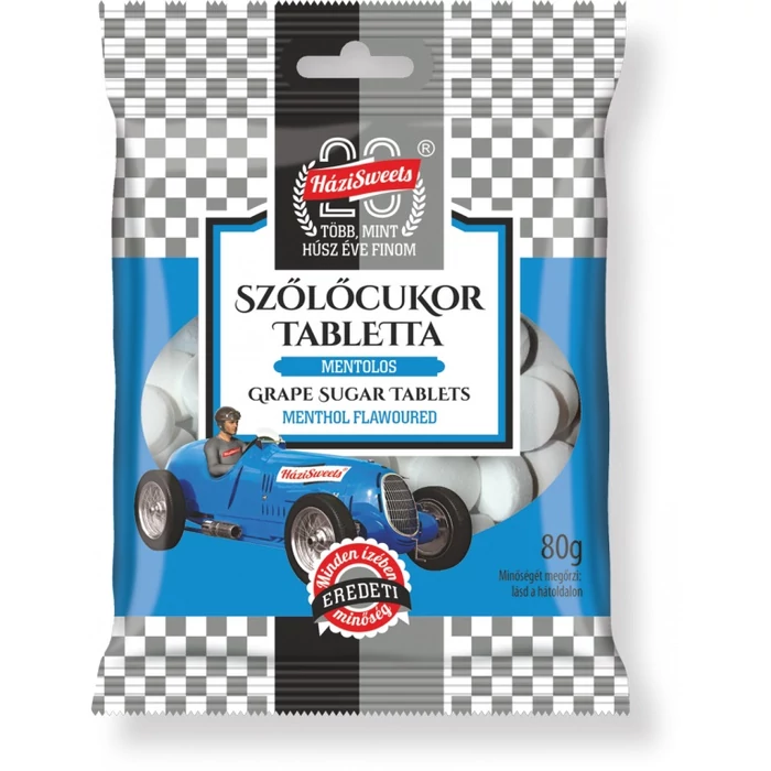 Szőlőcukor mentol ízű 80g