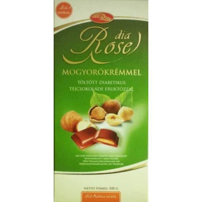 Dia Rose Diabetikus tejcsoki mogyorókrémmel, fruktózzal 100g