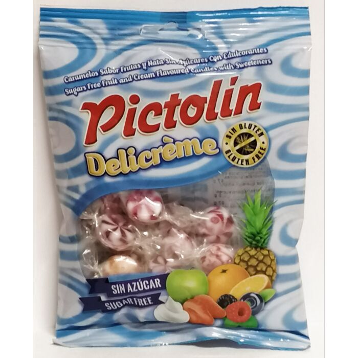 Pictolin  gyümölcs ízesítésű cukormentes cukorka édesítőszerrel 65g