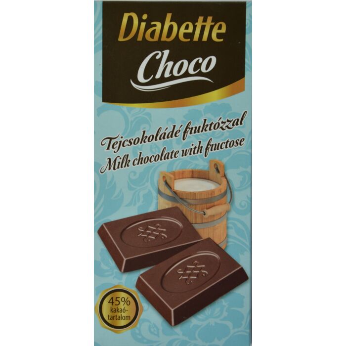 Diabette Choco Tejcsokoládé fruktózzal 80g