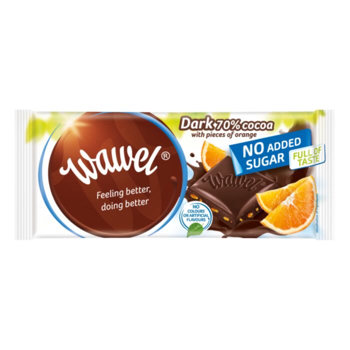 Wawel Diabetikus Narancsos Étcsokoládé Édesítőszerrel 100g