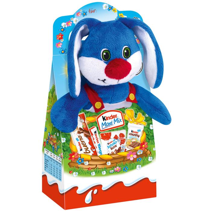 Kinder Maxi Mix Ajándékcsomag Húsvéti Plüssfigurával (Nyuszi)133g