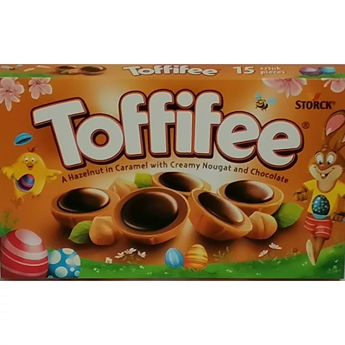 Toffifee Húsvéti Desszert Mogyoróval Karamellben, Mogyorós Nugátkrémmel és Csokoládéval 125g