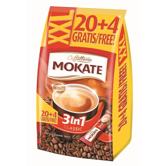 Mokate XXL 3in1 Azonnal Oldódó Kávéspecialitás (24x17g)