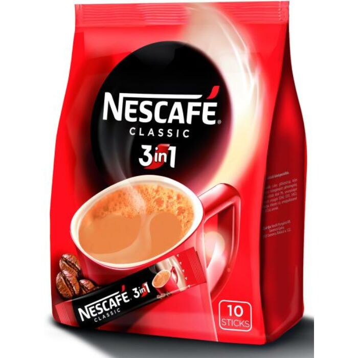 Nescafé 3in1 Azonnal Oldódó Kávéspecialitás (10x17g)