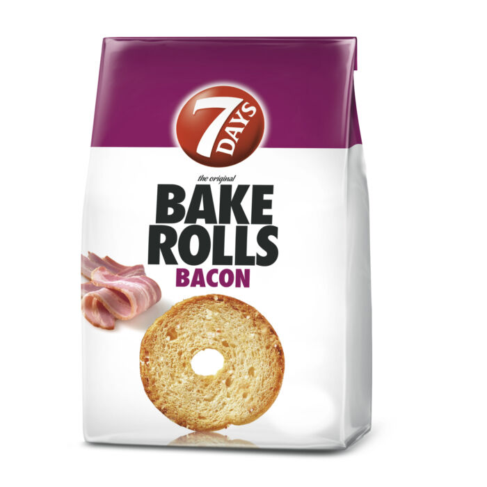 Bake Rolls Bacon Szalonna Ízű Ropogós Kétszersült 80g