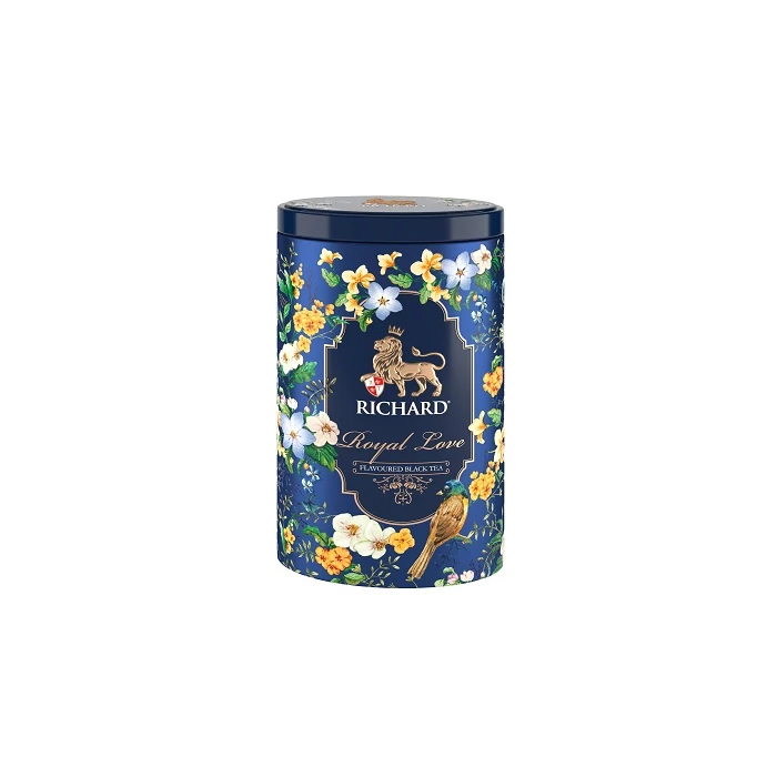 Richard Royal Ceylon Love Fémdobozos Fekete Tea (Bergamott-Vanilia) 80g