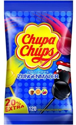 Chupa Chups Nyelvfestő Nyalóka Ízválogatás 1440 g (120db-os)