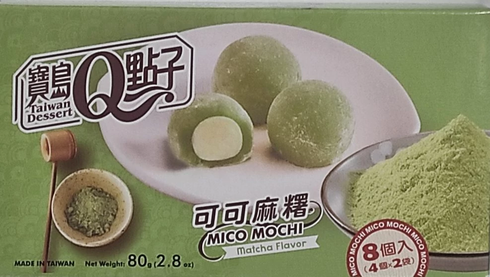 Mico Mochi Matcha Zöld Tea Ízesítéssel 80g