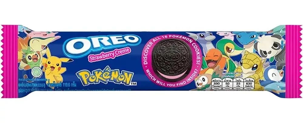 Oreo Pokémon Epres Krémmel Töltve 119,6g