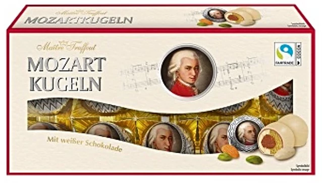 Maitre T. Mozartkuglen Fehércsokoládés 200g