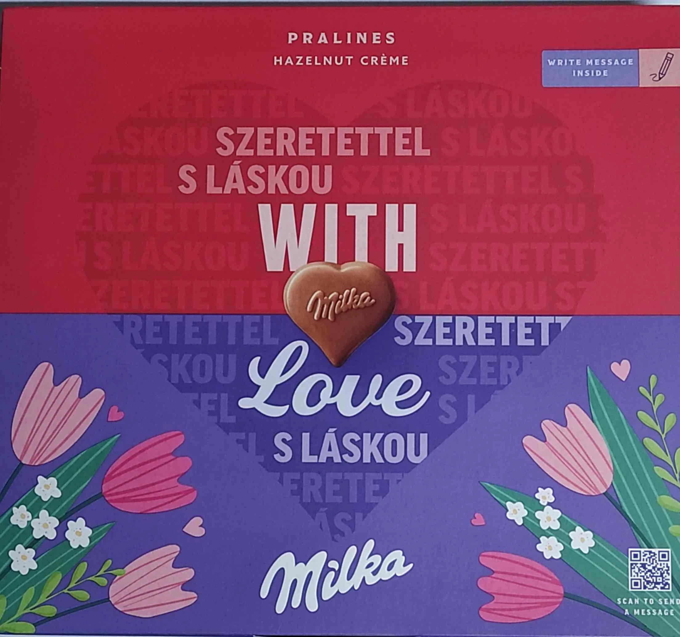 Milka With Love Mogyorókrémes 110g