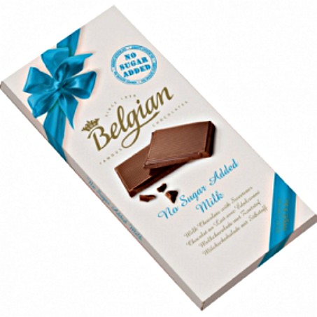 Belgian Tejcsokoládé Édesítőszerrel 100g