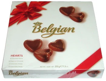 Belgian Hearts Hazelnut Desszert 200g