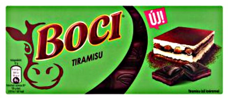 Boci Tiramisu ízű krémmel töltött étcsokoládé ostyadarabokkal 85g