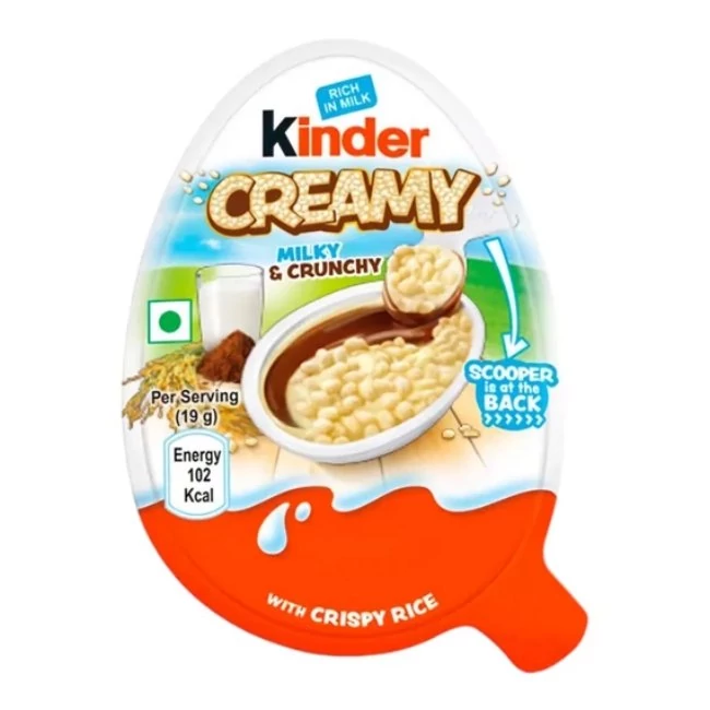 Kinder Creamy Milk & Crunchy Ropogós Kinder Tejcsokoládé 19g