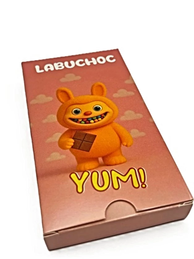Labuchock Strawberry Eperkrémes Csokoládé Robbanócukorkával  75g