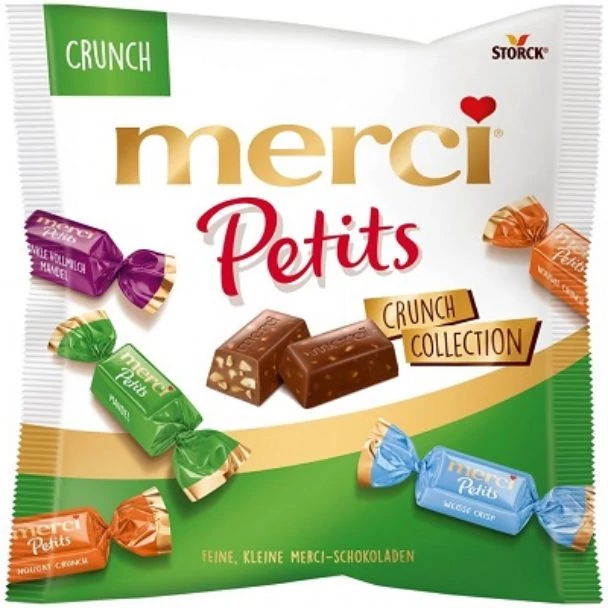 Merci Petits Crunch Csokoládékülönlegesség 125g