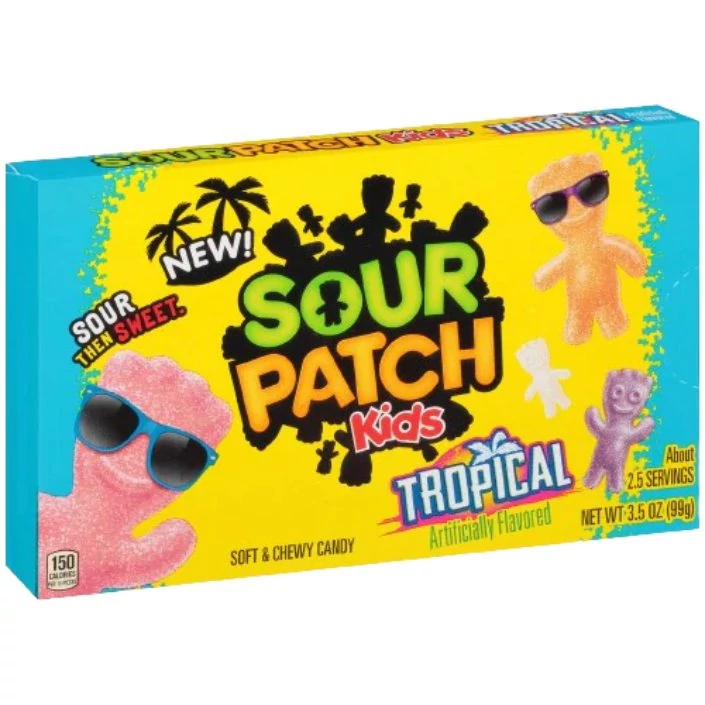 Sour Patch Kids Tropical Vegyes Lágy Rágós Cukorka 99g