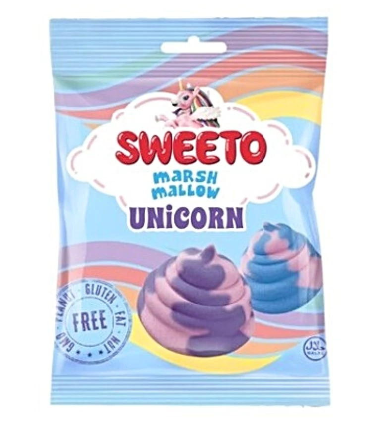 Sweeto Unicorn Marsh Mallow habcukor 128g