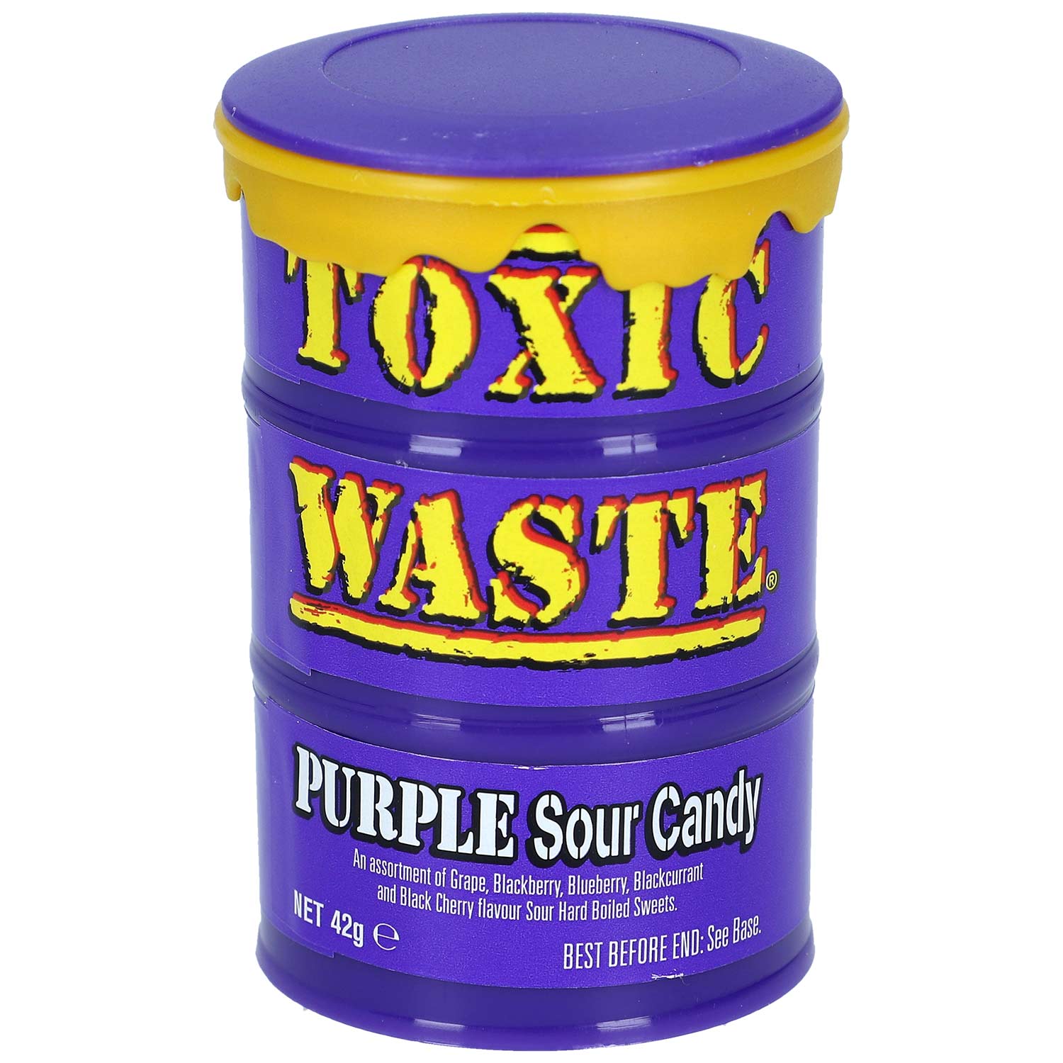 Toxic Waste Lila Extra Savanyú Gyümölcs Ízű Cukorka 42g