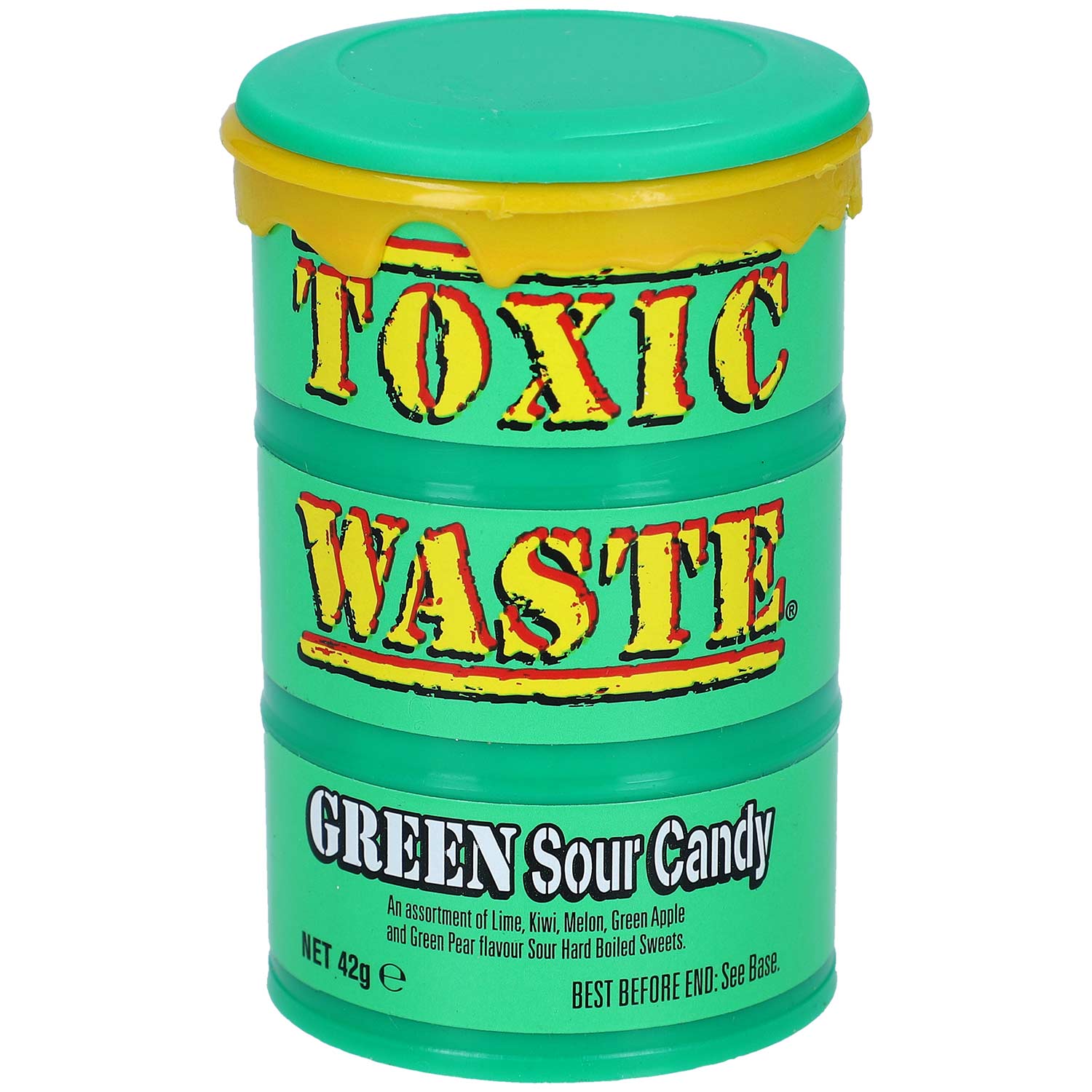 Toxic Waste Zöld Extra Savanyú Gyümölcs Ízű Cukorka 42g