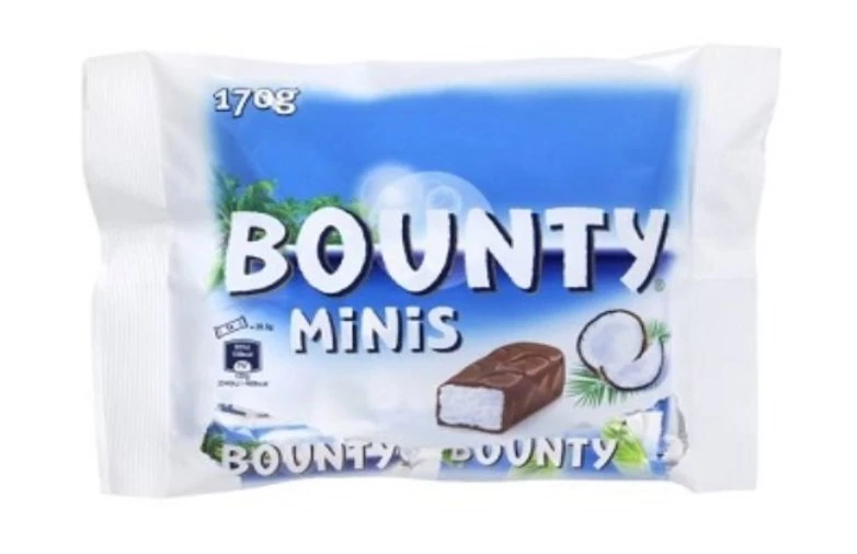 Bounty Minis Tejcsokiba Mártott Kókusz Szeletek 227g