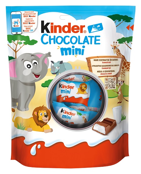 Kinder Chocolate Mini Tejcsokoládé Szeletek Tejes Krémmel Töltve 120g