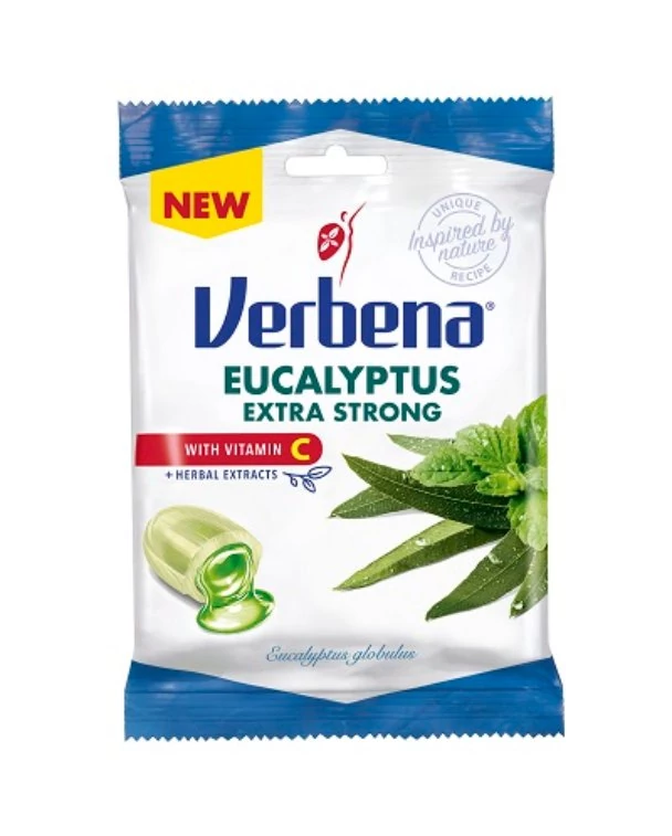 Verbena Extra Strong Töltött Eukalyptus Töltött Cukorka  60g