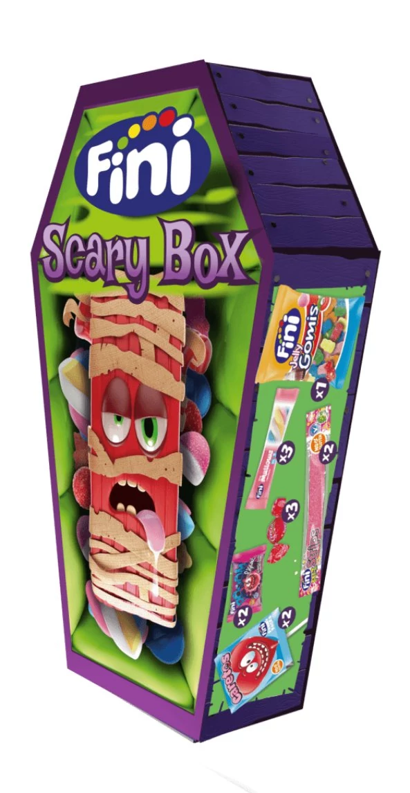 Fini Scary Ijesztő Halloween Cukor-Gumicukor Válogatás Box 92g