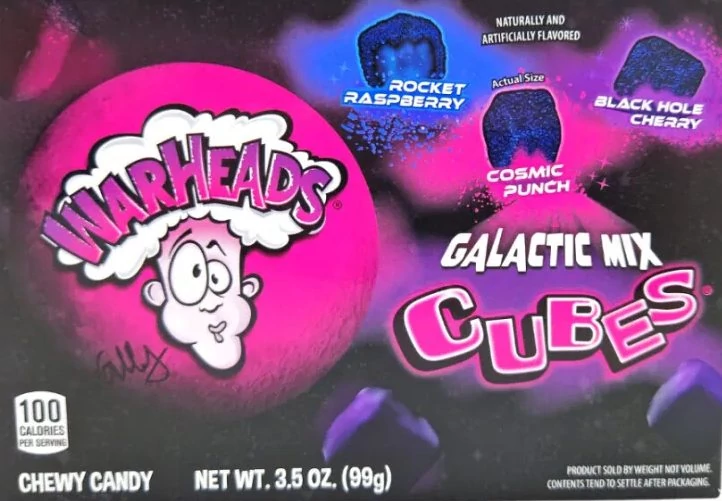 Warheads Galaxtic Mix Cubes Rágós Gumicukor 99g