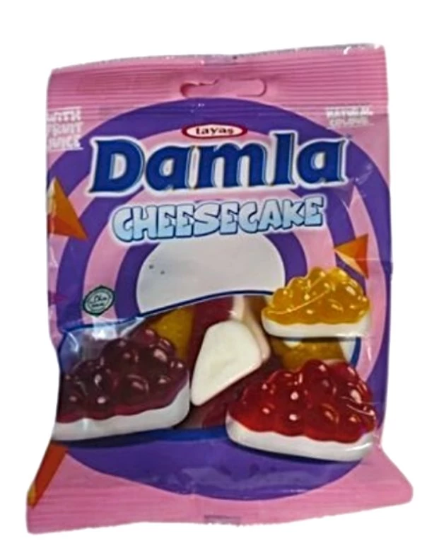 Damla Cheesecake Vegyes Gyümölcs Ízű Gumicukor  80g