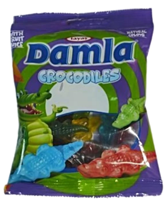 Damla Crocodiles Vegyes Gyümölcs Ízű Gumicukor  80g