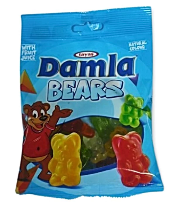 Damla Bears Vegyes Gyümölcs Ízű Gumicukor  80g