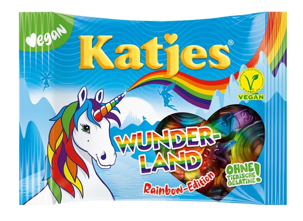 Katjes Vegan Gumicukor Rainbow(kék) Kiadás 175g