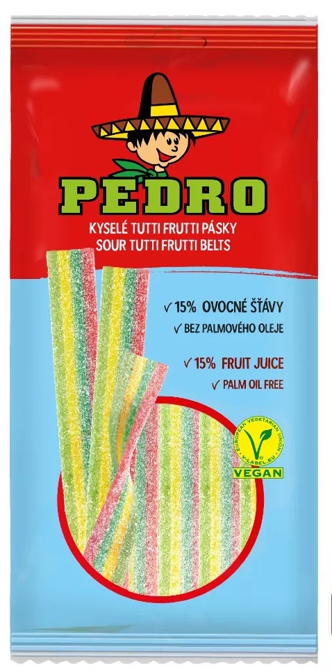 Pedro Vegan Savanyú Tutti Frutti Szíj 80g  